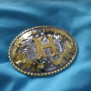 Letter H Belt Buckle.  All letters available ask